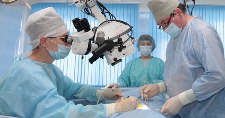 Использование контактной микродопплерографии при нейрохирургических операциях